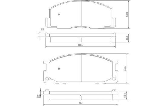 Kit de plaquettes de frein, frein à disque 36701 ABS, Image 2