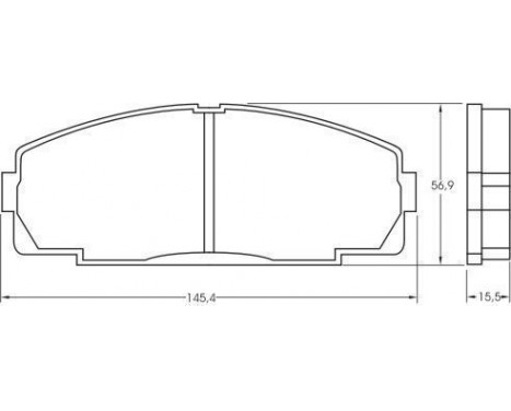 Kit de plaquettes de frein, frein à disque 36702 ABS, Image 2