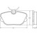 Kit de plaquettes de frein, frein à disque 36705 ABS, Vignette 3
