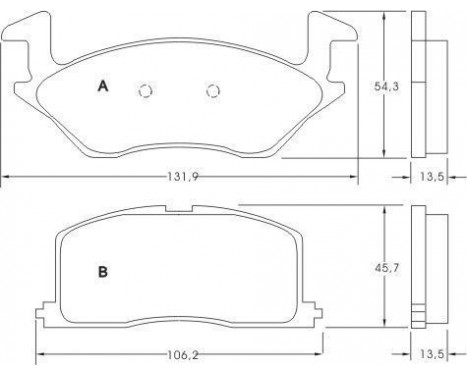 Kit de plaquettes de frein, frein à disque 36711 ABS, Image 2