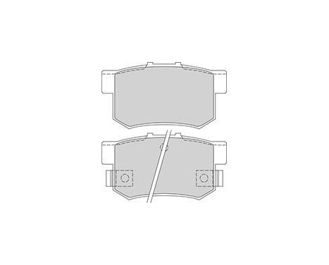 Kit de plaquettes de frein, frein à disque 36712 ABS, Image 3