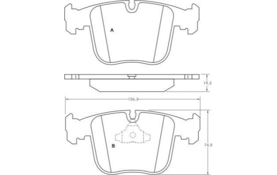 Kit de plaquettes de frein, frein à disque 36714 ABS, Image 2