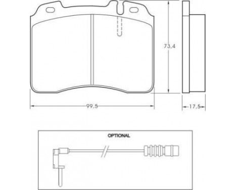 Kit de plaquettes de frein, frein à disque 36716 ABS, Image 2