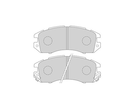 Kit de plaquettes de frein, frein à disque 36720 ABS, Image 3