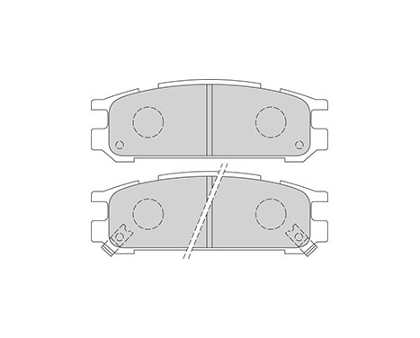 Kit de plaquettes de frein, frein à disque 36721 ABS, Image 3