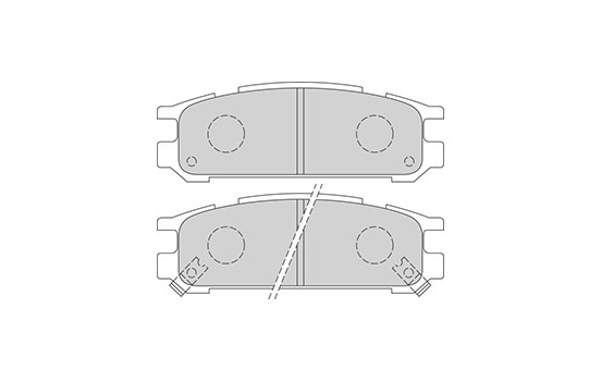 Kit de plaquettes de frein, frein à disque 36721 ABS, Image 3