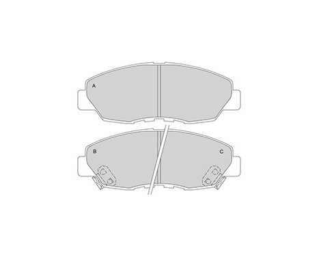 Kit de plaquettes de frein, frein à disque 36722 ABS, Image 2