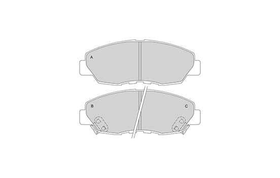 Kit de plaquettes de frein, frein à disque 36722 ABS, Image 2