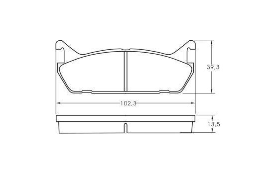Kit de plaquettes de frein, frein à disque 36723 ABS, Image 2