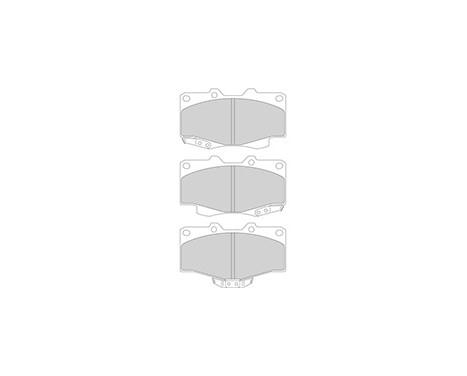 Kit de plaquettes de frein, frein à disque 36724 ABS, Image 3