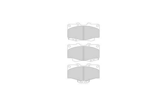 Kit de plaquettes de frein, frein à disque 36724 ABS, Image 3