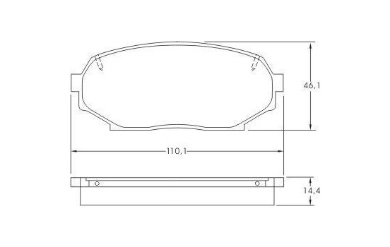 Kit de plaquettes de frein, frein à disque 36725 ABS, Image 2