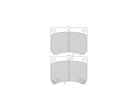 Kit de plaquettes de frein, frein à disque 36727 ABS, Image 2