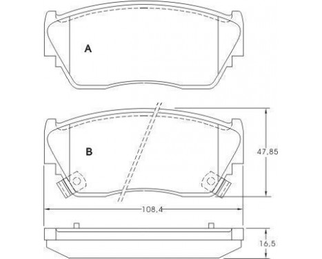 Kit de plaquettes de frein, frein à disque 36728 ABS, Image 3