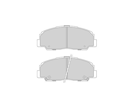 Kit de plaquettes de frein, frein à disque 36736 ABS, Image 2