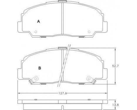 Kit de plaquettes de frein, frein à disque 36736 ABS, Image 3