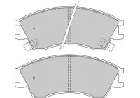 Kit de plaquettes de frein, frein à disque 36738 ABS