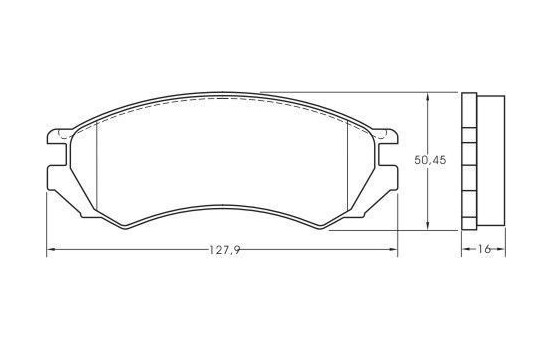 Kit de plaquettes de frein, frein à disque 36739 ABS, Image 3