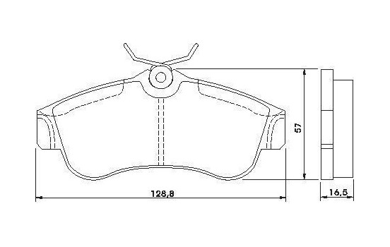 Kit de plaquettes de frein, frein à disque 36740 ABS, Image 2