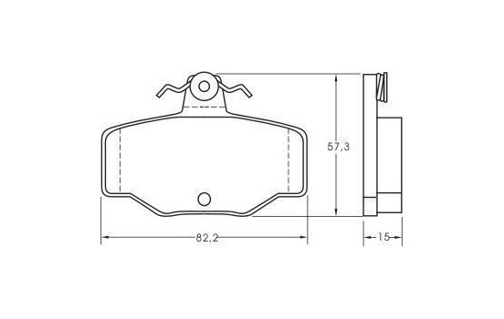 Kit de plaquettes de frein, frein à disque 36741 ABS, Image 3