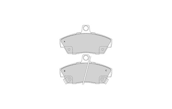 Kit de plaquettes de frein, frein à disque 36747 ABS, Image 2