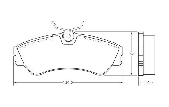 Kit de plaquettes de frein, frein à disque 36752 ABS, Image 2