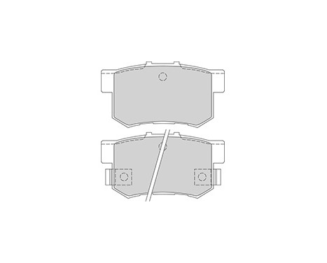 Kit de plaquettes de frein, frein à disque 36757 ABS, Image 3