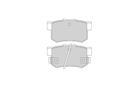 Kit de plaquettes de frein, frein à disque 36757 ABS, Image 3