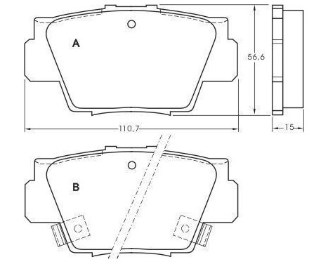 Kit de plaquettes de frein, frein à disque 36759 ABS, Image 2