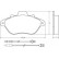 Kit de plaquettes de frein, frein à disque 36764 ABS, Vignette 2