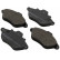 Kit de plaquettes de frein, frein à disque 36764 ABS