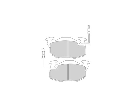 Kit de plaquettes de frein, frein à disque 36766 ABS, Image 3