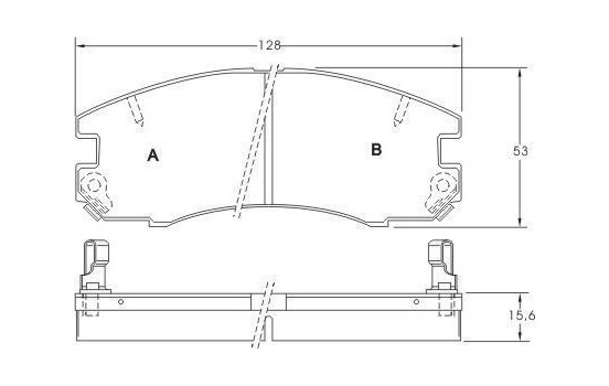 Kit de plaquettes de frein, frein à disque 36767 ABS, Image 3