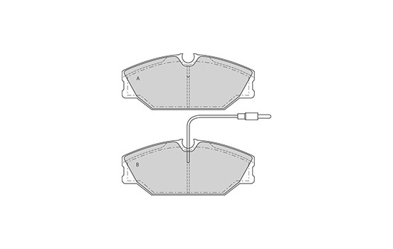 Kit de plaquettes de frein, frein à disque 36769 ABS, Image 2