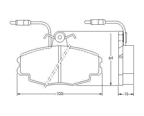 Kit de plaquettes de frein, frein à disque 36770 ABS, Image 2