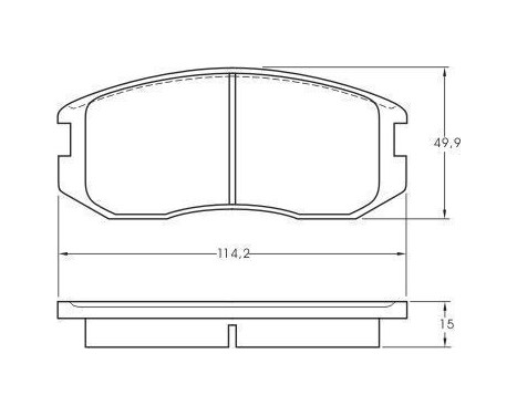 Kit de plaquettes de frein, frein à disque 36772 ABS, Image 3