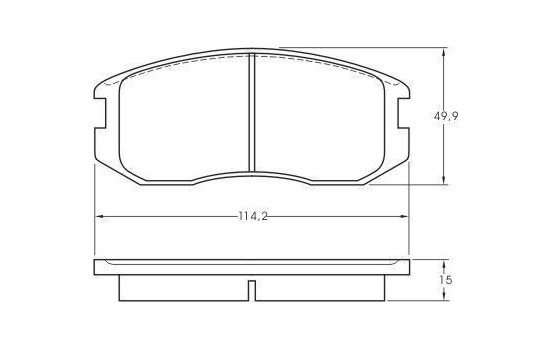 Kit de plaquettes de frein, frein à disque 36772 ABS, Image 3