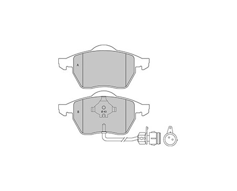 Kit de plaquettes de frein, frein à disque 36773 ABS, Image 3