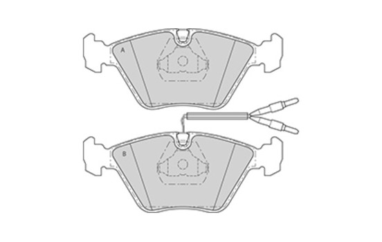 Kit de plaquettes de frein, frein à disque 36774 ABS