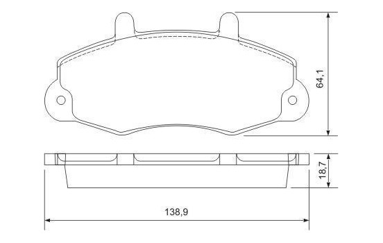 Kit de plaquettes de frein, frein à disque 36775 ABS, Image 2