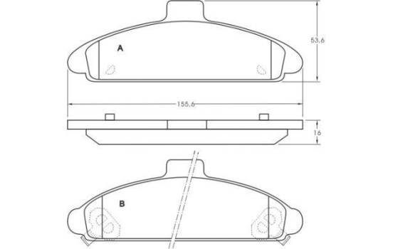 Kit de plaquettes de frein, frein à disque 36792 ABS, Image 2