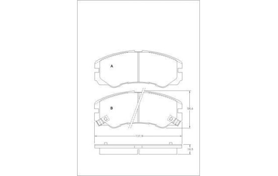 Kit de plaquettes de frein, frein à disque 36793 ABS, Image 2