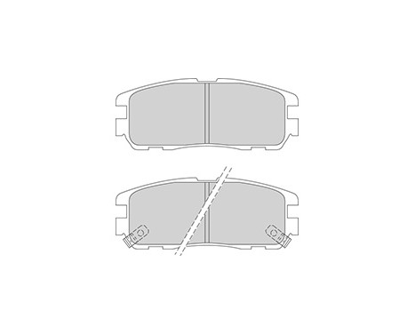 Kit de plaquettes de frein, frein à disque 36794 ABS, Image 3