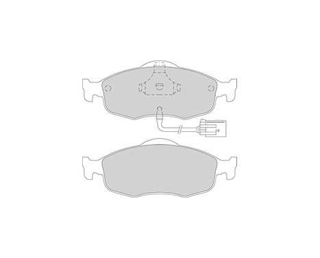 Kit de plaquettes de frein, frein à disque 36808 ABS, Image 2