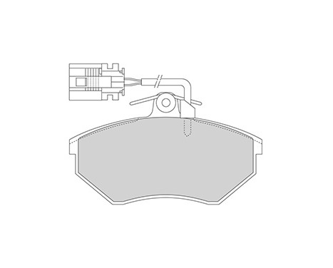 Kit de plaquettes de frein, frein à disque 36811 ABS, Image 3