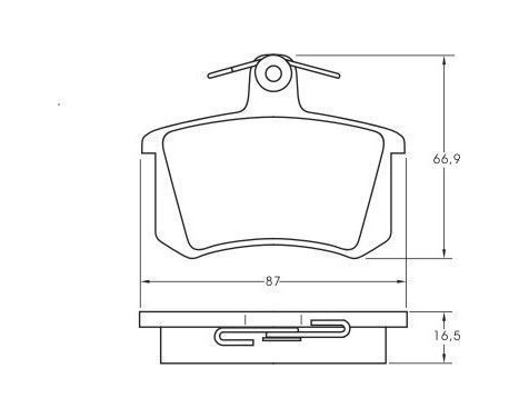 Kit de plaquettes de frein, frein à disque 36818 ABS, Image 2