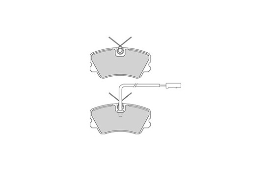 Kit de plaquettes de frein, frein à disque 36819 ABS, Image 3