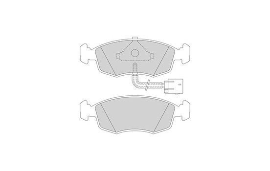 Kit de plaquettes de frein, frein à disque 36846 ABS, Image 3