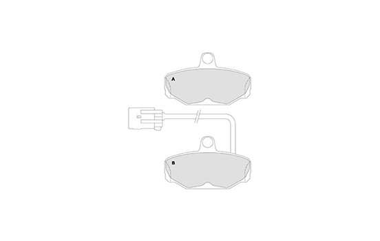 Kit de plaquettes de frein, frein à disque 36847 ABS, Image 2