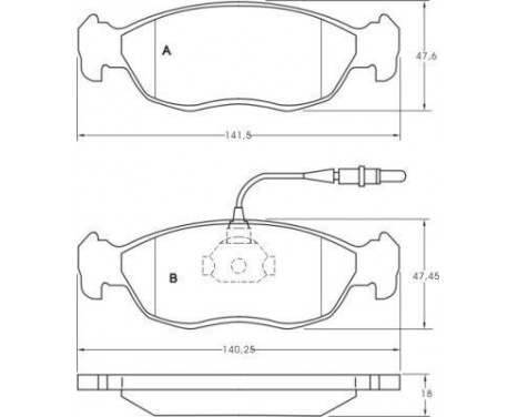 Kit de plaquettes de frein, frein à disque 36850 ABS, Image 2